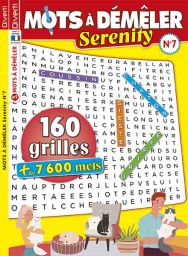 Mots à Démêler Serenity 07  - Plus de 7600 Mots - Magazine de Diverti Editions de mots mêlés à découvrir parmi les 160 grilles