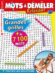 Mots à Démêler Relaxant 13 pour s'adonner au plaisir des mots mêlés en grandes grilles - Achat Magazine sur Divertistore 
