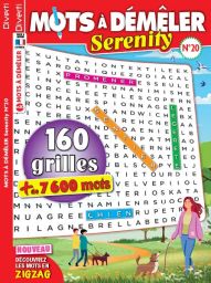 Mots à Démêler Serenity 20 - Plus de 7600 mots à découvrir - Magazine de Diverti Éditions