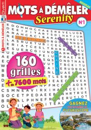 160 grilles de Mots à Démêler Serenity n°1 magazine fabriqué en France Diverti Editions