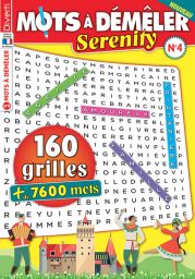 160 grilles de Mots à Démêler Serenity n°4 Diverti Editions