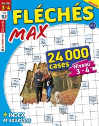 Fléchés Max n°2 Grilles de niveau 3-4 mots fléchés Diverti Editions