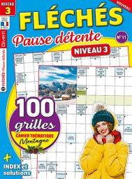 100 grilles pour jouer aux mots fléchés + 1 cahier spécial sur le thème de la montagne Avec les index et les solutions. Achat magazine sur Divertistore