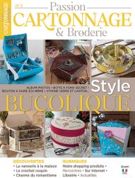 Des créations au style bucolique - Le magazine Passion Cartonnage et Broderie n°5