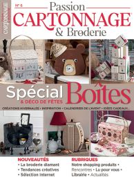 Spécial Boîtes et déco de fêtes - Passion Cartonnage et Broderie n°6