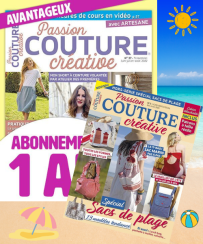 Abonnement Passion COUTURE Créative + hors-série sacs de plage - Achat abonnement sur divertistore.com
