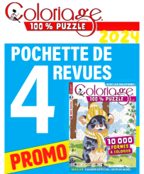Collection 2024 Coloriage PUZZLE - 4 revues