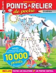 Points à relier de Poche 16 - A colorier - Souris en catimini, jaune,coupe du monde, jeux de jardin...