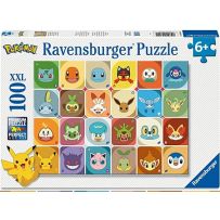 Puzzle Pokémon 100 pièces XXL Ravensburger : un puzzle coloré et facile avec vos Pokémon préférés. Achat produit sur Divertistore.com