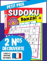 SUDOKU Banzaï découverte 2 numéros