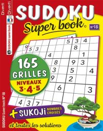 SUDOKU Super book 18 - Niveaux 3-4-5 - Achat magazine sur Divertistore