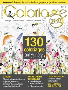 Coloriage Zen n°4 - 130 coloriages anti-stress 