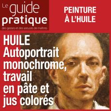 Autoportrait monochrome, travail en pâte et jus coloré, huile - Guide Pratique Numérique