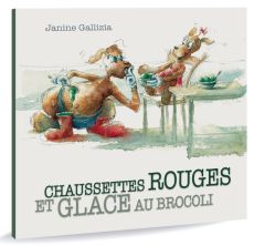 Chaussettes rouges et glace au brocoli - Janine Gallizia