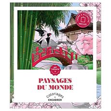 Paysages du monde - Coloriages à encadrer - Art thérapie - Éditions Hachette