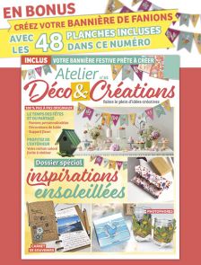 Atelier Déco et Créations n°65 : Le magazine + 48 planches incluses