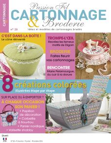 Passion Fil Cartonnage et Broderie n°20 - Vos créations colorées illustrées étape par étape