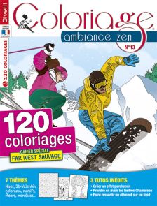 Le magazine Coloriage Ambiance Zen 13 de Diverti Editions pour des heures de détente et de lâcher-prise