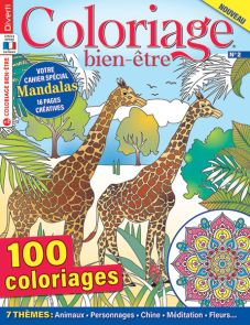 Livre Coloriage Bien-Etre n°2 avec un cahier Mandalas
