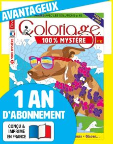 Abonnement 1 AN au magazine Coloriage 100% Mystère LUE-2A3