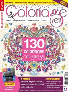 Coloriage Zen 18 - LineArt, Manga, Ethnique, Doodle, Celtique et Vitraux