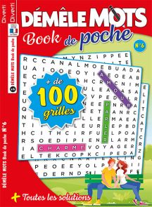 Le magazine Démêle Mots Book de poche 5 de Diverti Editions pour vous détendre et vous divertir avec plus de 100 grilles