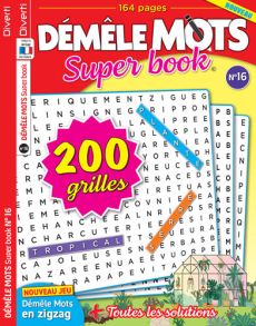 Démêle Mots Super Book n°16 - 200 grilles de jeu !  - magazine en vente sur Divertistore.com