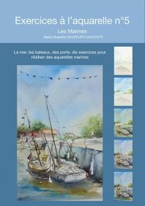 aquarelle marine nuage débutant