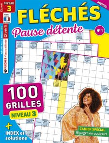 Magazine Fléchés Relaxant 01 - 100 grilles Niveau 2-3 - Diverti Editions