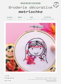 Kit Broderie Matriochka - French kits pour adultes et enfants - Achat sur Divertistore