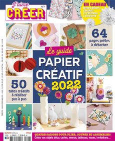 L'agenda de la création papier à réaliser mois par mois, saison après saison est dans le nouveau J'aime Créer de ce début d'année 2022