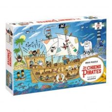 Les chiens pirates - Maxi puzzle 200 pièces, avec un poster inclus - 3127020506477
