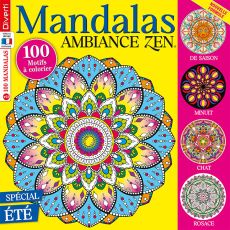 Votre magazine Mandalas Ambiance Zen se met aux couleurs de l'été et vous propose 100 motifs différents à colorier pour exprimer votre créativité- Achat magazine sur Divertistore