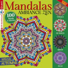 Votre magazine Mandalas Ambiance Zen se met aux couleurs de l'automne et vous propose 100 motifs différents à colorier pour exprimer votre créativité- Achat magazine sur Divertistore