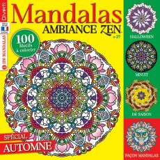 Spécial Automne - Mandalas Ambiance Zen n°27 - 100 motifs à colorier