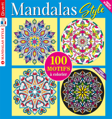 Mandalas Style n°10 - 100 motifs à colorier - couverture