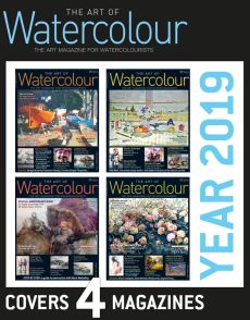 4 Magazines The Art of Watercolour - Discount Collection YEAR 2019