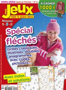 Mes jeux 100% Bien-Etre Spécial Fléchés - Hors-série 2 - Niveaux 1-2-3  -  Magazine de Diverti Editions