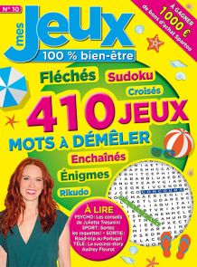 Mes Jeux Bien-Être 10 - 400 jeux - Mots fléchés, Sudoku, Rikudo, croisés, enchainés.... - Magazine de Diverti Editions