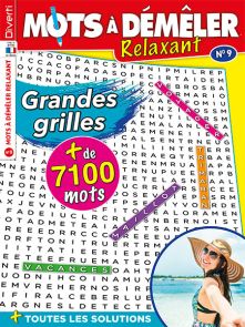 Mots à démêler Relaxant n°8 - Spécial Grandes Grilles - Magazine de Diverti Editions