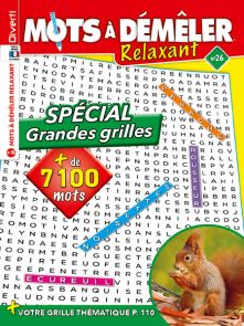 Mots à démêler Relaxant 26 - Spécial grandes grilles - Plus de 7100 mots à retrouver