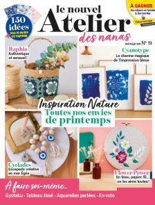 Découvrez le numéro 19 du Nouvel Atelier des Nanas, une parenthèse créative placée sous le signe de la nature, des couleurs vibrantes et du savoir-faire artisanal. Achat magazine sur Divertistore