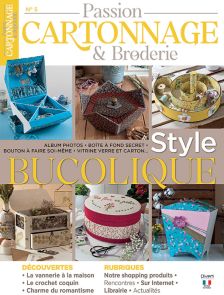 Des créations au style bucolique - Le magazine Passion Cartonnage et Broderie n°5