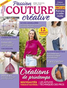 magazine Passion Couture Créative n°44 tutos Diverti editions Toinette Clément