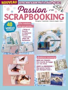magazine Passion Scrapbooking n°105 - INCLUS : votre mini album prêt à créer avec les planches Diverti Editions