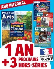 1 AN d'abonnement + 3 HORS-SÉRIES Pratique des Arts