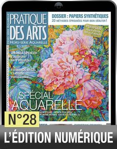 Téléchargement du hors-série de Pratique des Arts accorde du temps aux artistes pour qu'ils nous expliquent leur inspiration et leur technique : plongez dans l'univers de l'aquarelle…