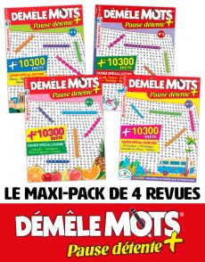 Le PACK DÉMÊLE MOTS Pause détente 2020