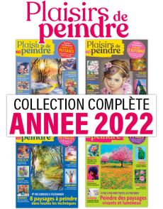 Collection 2022 complète Plaisirs de Peindre 4 numéros collectors