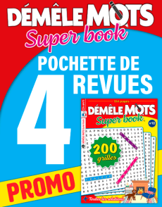 Pack de 4 revues Démêle Mots Super Book 2022